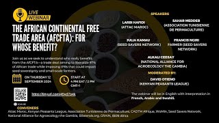 Webinar The African Continental Free Trade Area AfCFTA For whose benefit [upl. by Amelus985]