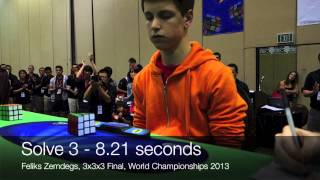 Feliks Zemdegs  Rubiks Cube World Champion 2013 [upl. by Hardi]