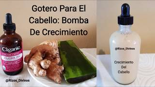 Gotero Bomba De Crecimiento Jengibre Y Aloe Vera [upl. by Lirva]