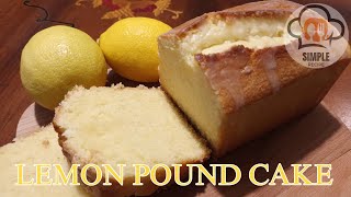 Lemon Pound Cake  Simple Recipe [upl. by Kerril330]