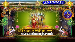 Sri Padmavathi Ammavari  Kalyanotsavam  Tiruchanoor  SVBC2 Tamil  21102024  SVBC TTD [upl. by Nyladnewg]