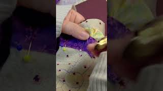 appliqueing a pattern of a cute girl in lovely skirt sewing applique shorts patchwork [upl. by Aihsatan]