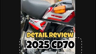 Detail Review  HONDA CD70 2025 Model [upl. by Efeek706]