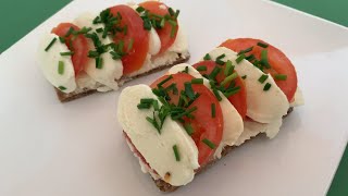 Tomaten und Mozzarella Eine gesunde und leckere Frühstücksidee 118 [upl. by Eak]