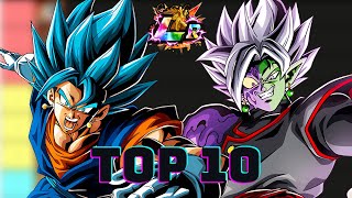 TOP 10 DOKKAN LR TIER LIST WWDC 2023 DBZ Dokkan Battle [upl. by Naylor413]