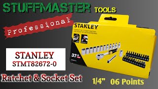 Stanley STMT826720  14 Drive Metric Socket Set  37Pieces 06 Points [upl. by Nnaxor112]