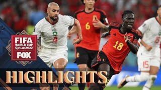 Belgium vs Morocco Highlights  2022 FIFA World Cup [upl. by Nainatrad]