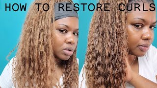 HOW TO REFRESH BOHO BOX BRAIDS  Redefine CURLS So your Boho Braids Look Brand NEW [upl. by Linn630]