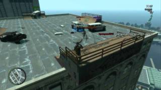 GTA IV  Demo Derby on Roof Top  HUMMERSPATROITS [upl. by Naujit]