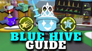 BEST BLUE HIVE GUIDE  MACRO SETTINGS AFTER UPDATE Bee Swarm Simulator [upl. by Letnohc]