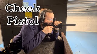 Cheek Pistol stabilised shooting position [upl. by Desiri616]