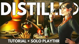 Distilled Board Game  How to Play and Full Solo Playthrough [upl. by Eelloh460]