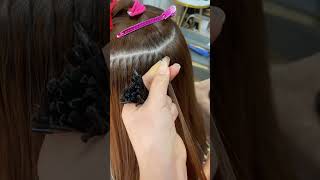 🚀🚀Very Simple UTip Installation Technique  Hair Extension Install  Trendy Hairstyle [upl. by Helga]