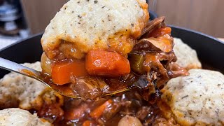 Lamb stew with herby dumplings lambstew easyrecipe [upl. by Ahsilram217]