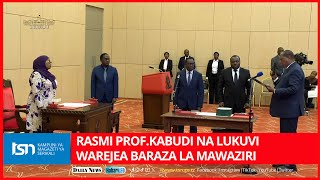 WALICHOKIFANYA PROF KABUDI NA LUKUVI BAADA KUAPISHWA NA KURUDI RASMI KWENYE BARAZA LA MAWAZIRI [upl. by Carola2]