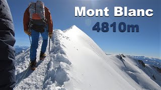 Mont Blanc 4810m  Goûter Route  August 2020 [upl. by Leclair35]