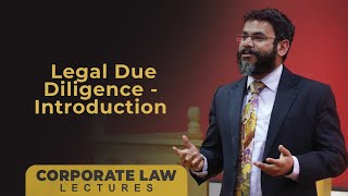 Legal Due Diligence  Introduction [upl. by Anaicilef]