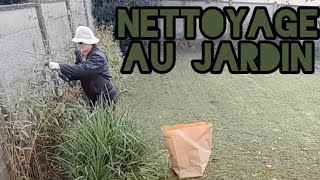 Nettoyage au jardin 👩‍🌾  étendre le linge 🖼 asmr [upl. by Rebel]