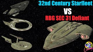 32nd Century Starfleet DEFEAT RBG Sec 31 Defiant From Hell  Star Trek Ship Battles [upl. by Lhok]