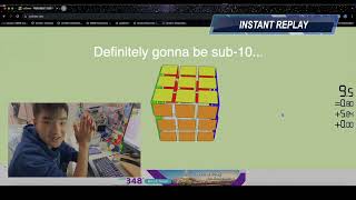 MASSIVE sub10 fail on cstimer virtual cube 🥲 but I still got it eventually 🥳 [upl. by Hindorff]