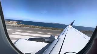 TakeOff Discover Airlines A320 from Heraklion Airport to Frankfurt [upl. by Leunammi]