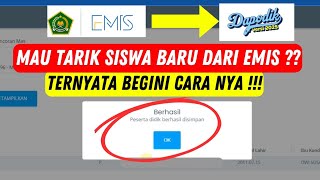 Cara Input Siswa Dari Emis Ke Dapodik  Mudah  DAPODIK 2025 [upl. by Ettezzil]