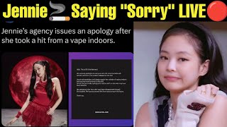 Jennie Live Sorry For Smoking 🚬 Blackpink Jennie Said Sorry 💔 BTS Vs Blackpink 💜 Blinks Hate BTS 😭 [upl. by Ronile]