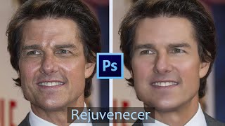 Como rejuvenecer el rostro en photoshop [upl. by Thom267]