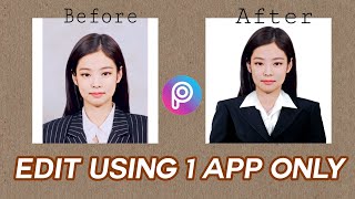 How To Edit Your Own ID Picture with Formal Attire  PICSART  EASIEST WAY [upl. by Delaine]