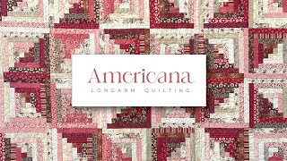 Americana Quilting  Log Cabin Star Quilt [upl. by Aitekram627]