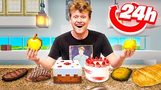 I Cooked Every Minecraft Food In 24 Hours [upl. by Ramas]