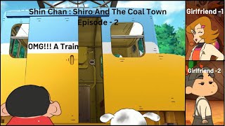 Shin Chan Shiro and the coal Town Shin Chan as 2 girlfriends OMG 😱😱😱 [upl. by Westbrooke]