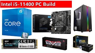 PC BUILD I5 11400 11th generation  MSI H510MA Pro motherboard  8GB DDR4 RAM  500W SMPS  RGB [upl. by Neville]