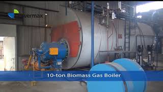 Biomass Gasification Boiler biomass gasifier boiler biomass gas for kilndryerupdraft gasifier [upl. by Acessej]