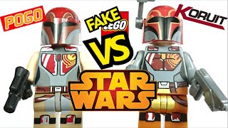 Fake Lego Comparison Sabine Wren by POGO VS KORUIT Minifigures Star Wars Rebels [upl. by Euqinaj]