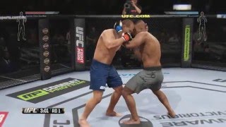 Junior Dos Santos vs Alistair Overeem  Simulação EA SPORT UFC [upl. by Barclay]