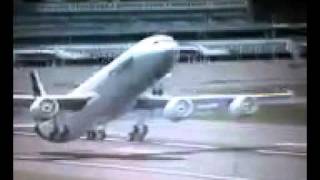 airbus a340 tail strike kai tak airport [upl. by Miof Mela]