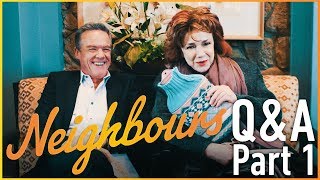 Neighbours QampA  Stefan Dennis Paul Robinson amp Janet Andrewartha Lyn Scully  Part 1 [upl. by Ddene]