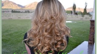 How To Curl Layered Hair with 1 12quot Curling Iron [upl. by Aicela774]