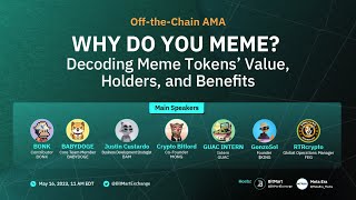 OfftheChain AMA Why Do You Meme Decoding Meme Tokens Value Holders and Benefits [upl. by Bael]