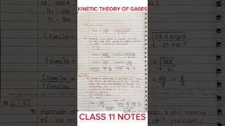 Kinetic Theory Class 11 Notes Physics Chapter 13 [upl. by Nerehs]