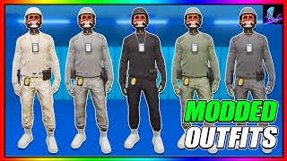 GTA 5 HOW TO GET MULTIPLE MODDED OUTFITS AFTER PATCH  GTA Online IAA Badge amp BELT On ANY Outfit [upl. by Neelrahs943]