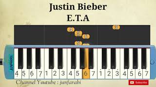 Justin Bieber  E T A  pianika [upl. by Onairotciv]