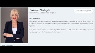 Busuioc NadejdaProcuratura Anticorupție Chişinău [upl. by Yngiram878]