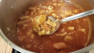 EASY MENUDO RECIPE  How To Make Menudo  Mexican Hangover Soup [upl. by Eimrots]