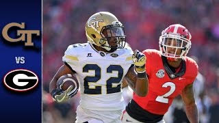 Georgia Tech vs Georgia Football Highlights 2016 [upl. by Cott]