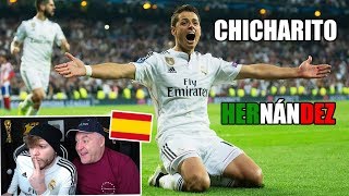 ESPAÑOLES REACCIONAN a CHICHARITO HERNÁNDEZ MÁXIMO GOLEADOR de MÉXICO [upl. by Atnoid]