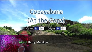 Copacabana At The Copa  Barry Manilow Karaoke Version [upl. by Gnouv203]