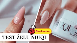 TEST ŻELU NIUQI Z BIEDRONKI 🐞  Najtańszy żel do przedłużania paznokci [upl. by Dihgirb]