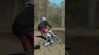 Riding a dirt bike one handed [upl. by Aysahc]